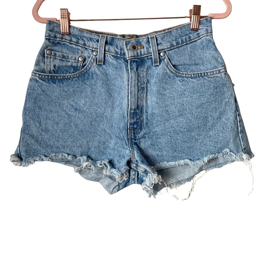 Vintage Levis SilverTab Lean Denim Cutoff Shorts Womens Size‎ 9/10 USA 1996 VTG